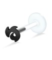 Designer Fish Shaped Labret Silver LA-65